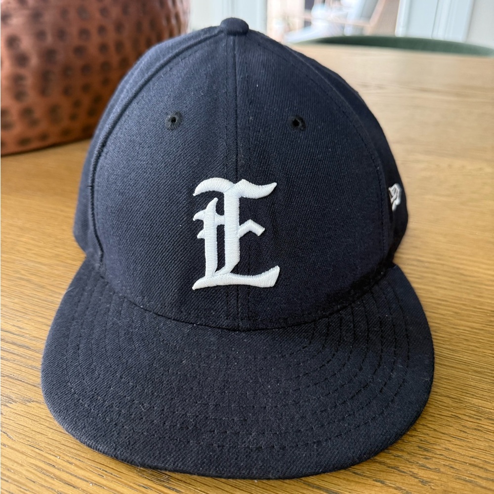 New Era Black 59FIFTY Fitted Cap with White Logo Interior Tags